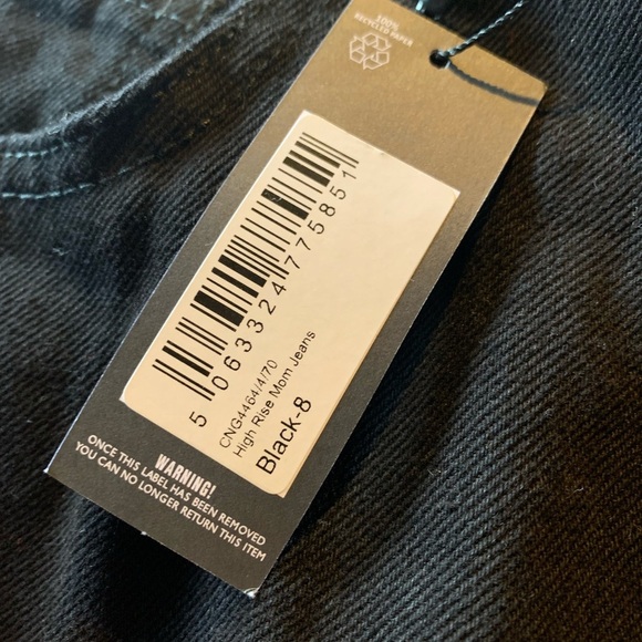 NWT Pretty Little Thing Women’s Jan’s in a black Size 6 - Picture 8 of 14